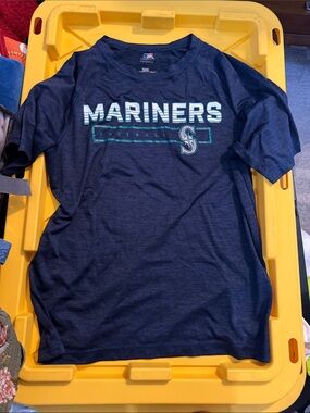 Genuine Merchandise Mariners Navy Blue Short Sleeve Tee